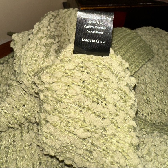 POL Sage Green Knit Hoodie - Picture 7 of 7